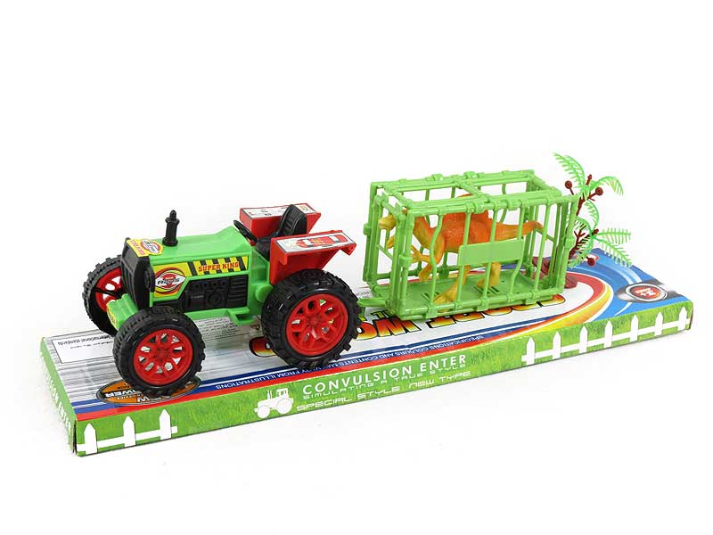 Friction Farmer Tractor Set toys