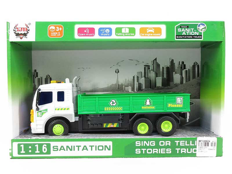 Friction Story Telling Sanitation Truck toys