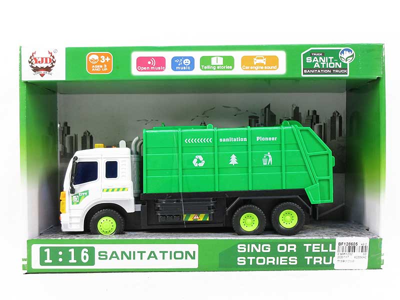Friction Story Telling Sanitation Truck toys