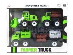 Friction Farmer Tractor Set