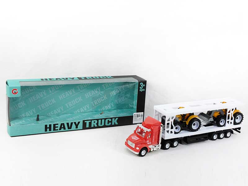 Friction Double Deck Trailer(3C) toys