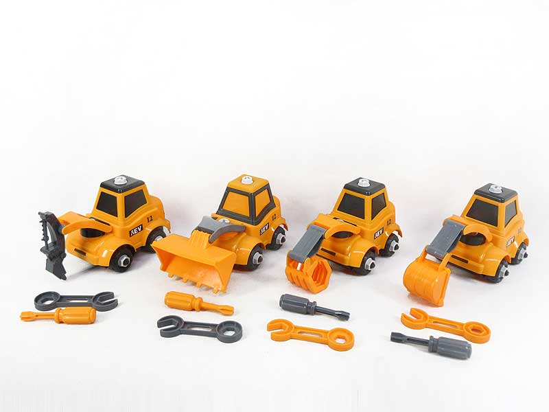 Friction Diy Construction Truck(4S) toys