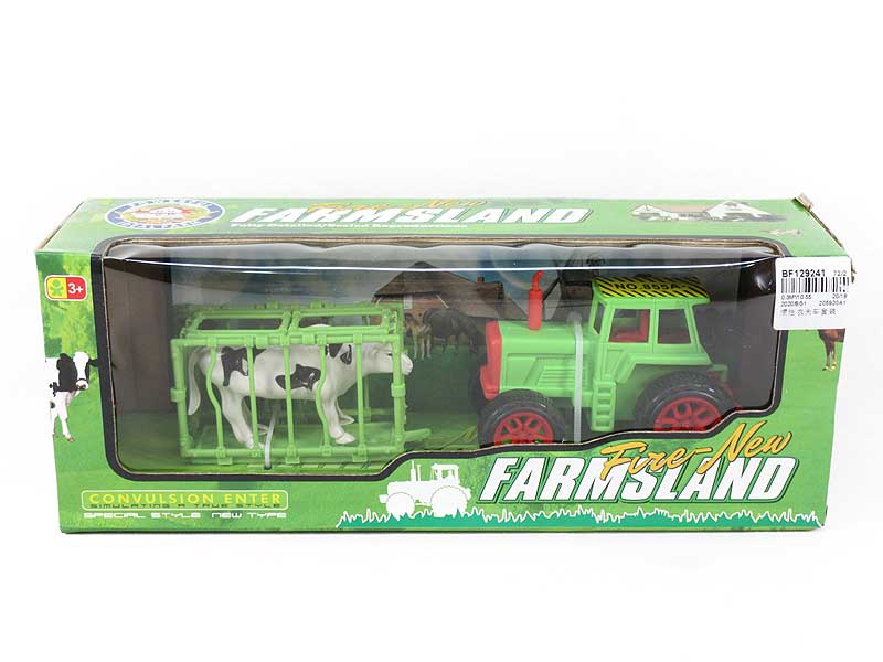 Friction Farmer Tractor Set toys