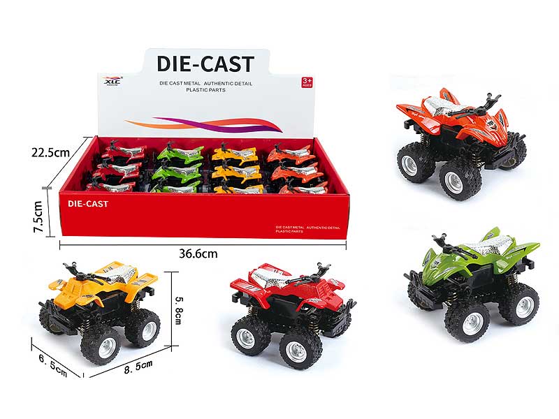 Die Cast Motorcycle Friction(12in1) toys