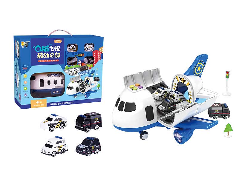 Friction Story Airplane Police Suit toys