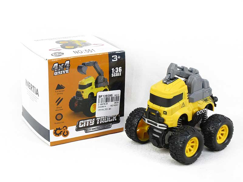 Friction Stunt Construction Truck(4S) toys
