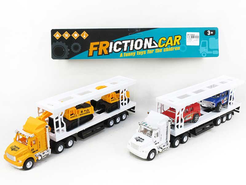 Friction Double Deck Trailer(2in1) toys