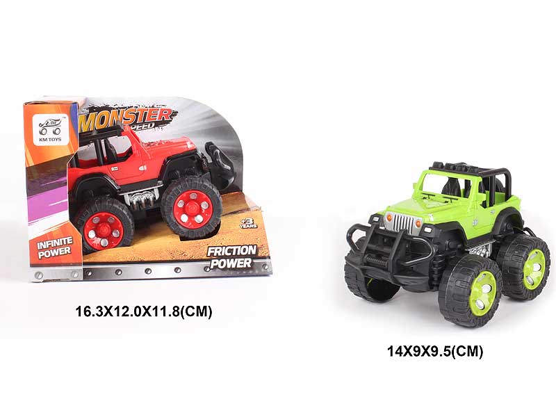1:43 Friction Cross-country Jeep(2C) toys