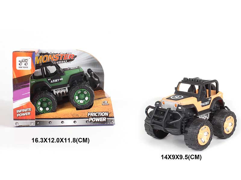 1:43 Friction Cross-country Jeep(2C) toys