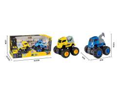 Die Cast  Construction Truck Friction(2in1)