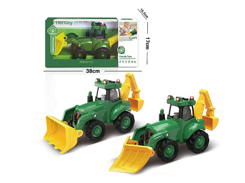 Friction Farmer Truck W/L_M(2S) toys