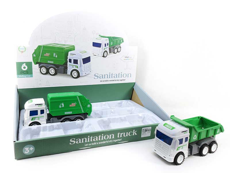 Friction Sanitation Truck(6in1) toys