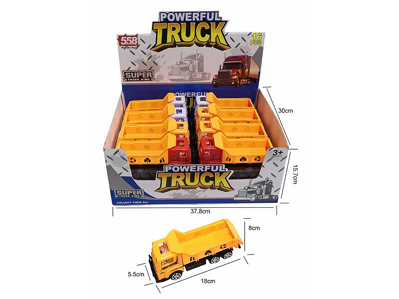 Friction Truck Tow Construction Truck(16in1) toys