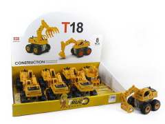 Friction Construction Truck W/S(8in1)