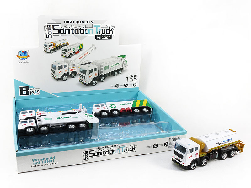 Friction Sanitation Truck(8in1) toys