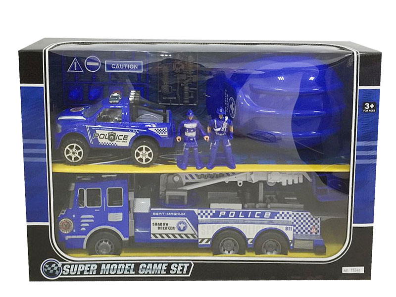 Friction Police Car Set toys