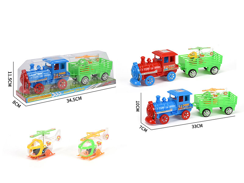 Friction Train Tow Pull Back Plane(2C) toys