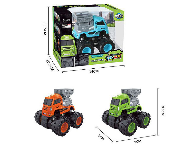 Die Cast Sanitation Truck Friction(3C) toys