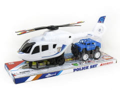 Fricton Helicopter & Free Wheel Police Car