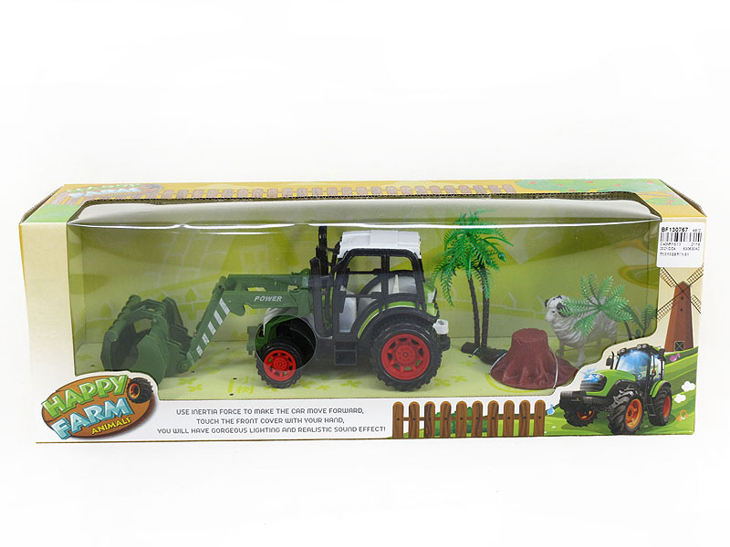 Friction Farmer Tractor Set W/L_M toys