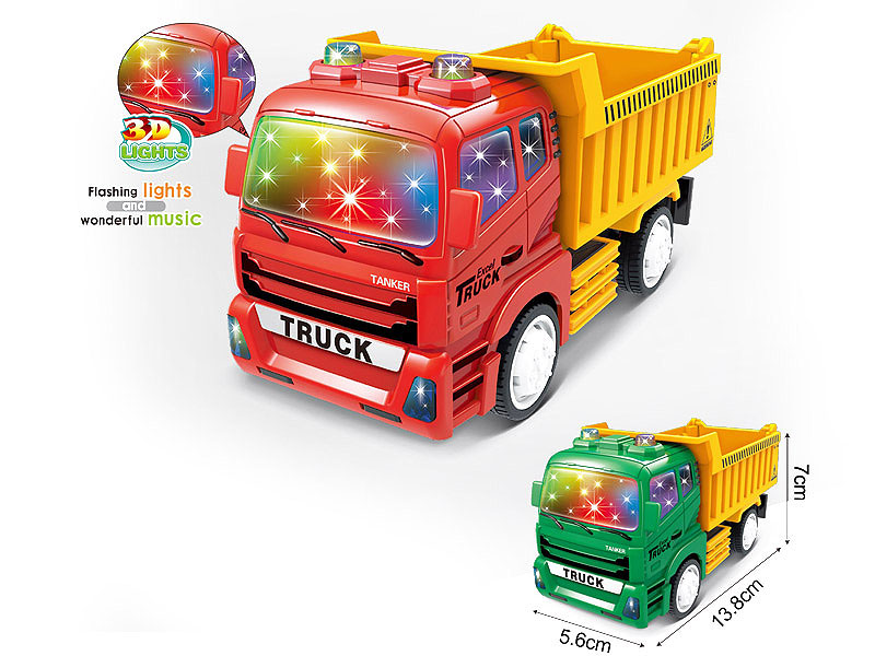 Friction Construction Truck W/L(2C) toys