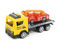 Friction Truck Tow Free Wheel Fire Engine