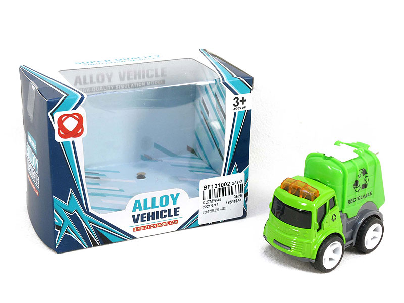Die Cast Sanitation Truck Friction(4S) toys