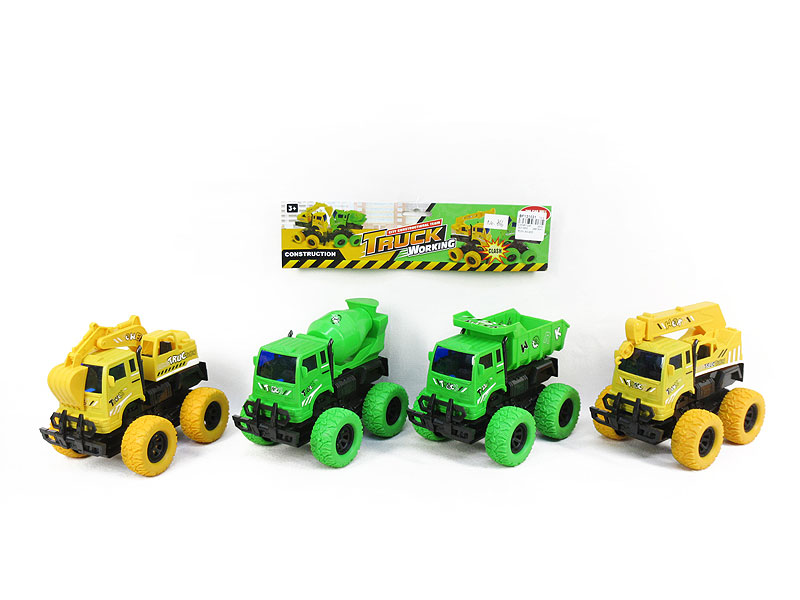 Friction Transforms Construction Truck(4S2C) toys