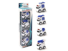 Die Cast Police Car Friction(4in1)