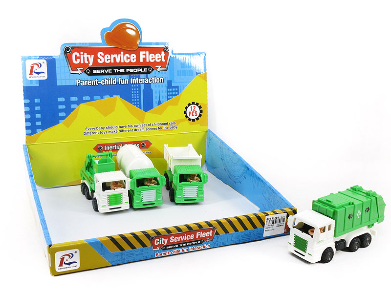 Friction Garbage Truck(12in1) toys