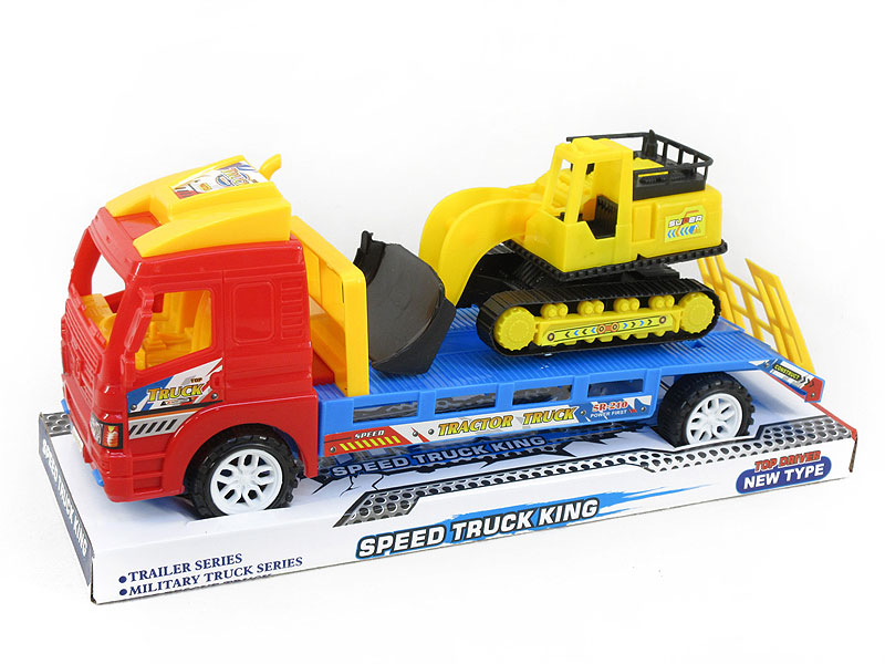 Friction Truck Tow Free Wheel Construction Truck toys