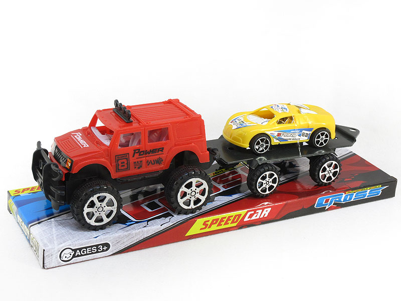Friction Cross-country Racing Car Tow Free Wheel Car(4S4C) toys