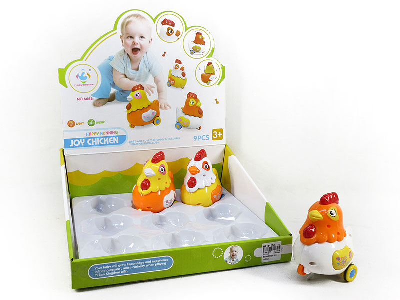 Friction Chicken W/L_M(9in1) toys