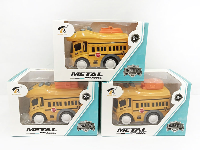 Die Cast School Bus Friction(3S) toys