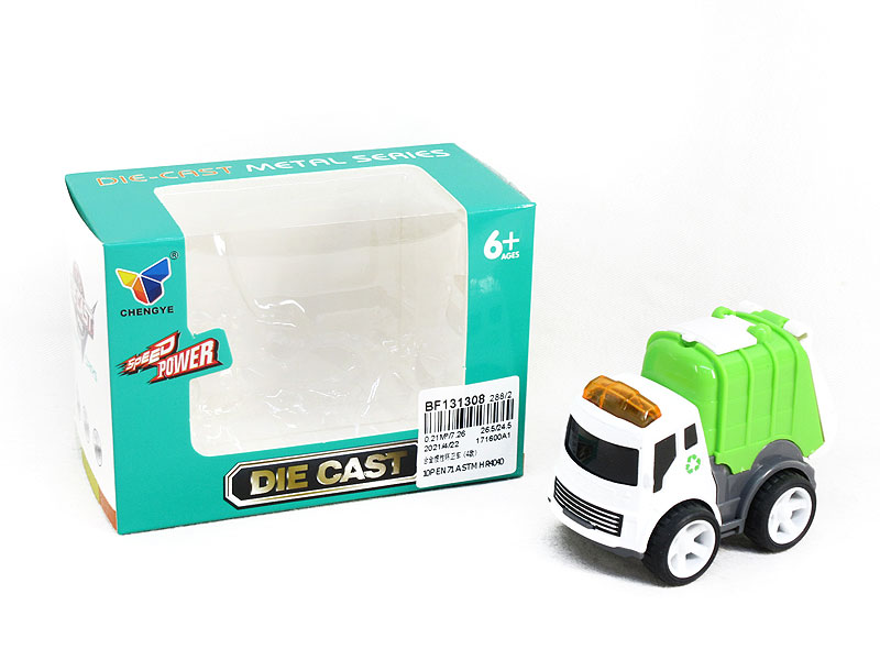 Die Cast Sanitation Truck Friction(4S) toys