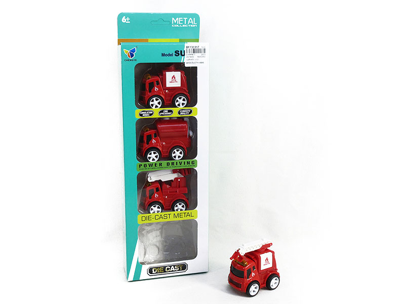 Die Cast Fire Engine Friction(4in1) toys