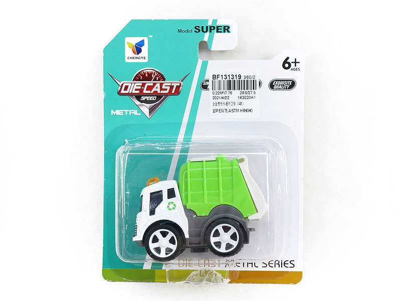 Die Cast Sanitation Truck Friction(4S) toys