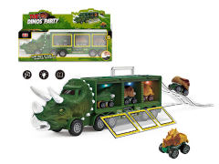 Friction Dinosaur Storage Car Set W/L_M