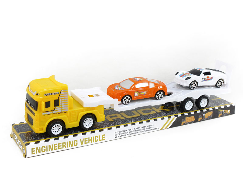 Friction Truck Tow Pull Back Sports Car toys