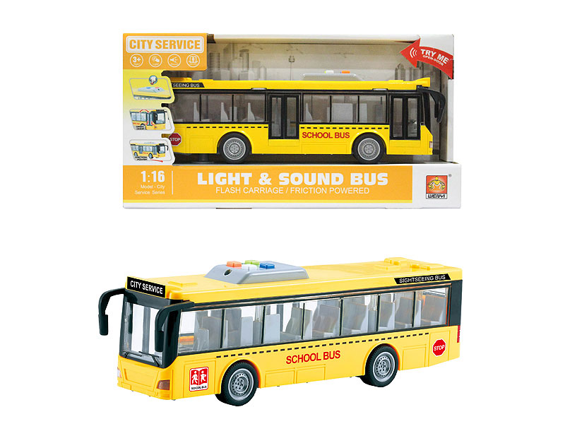 Friction Bus W/L_S toys