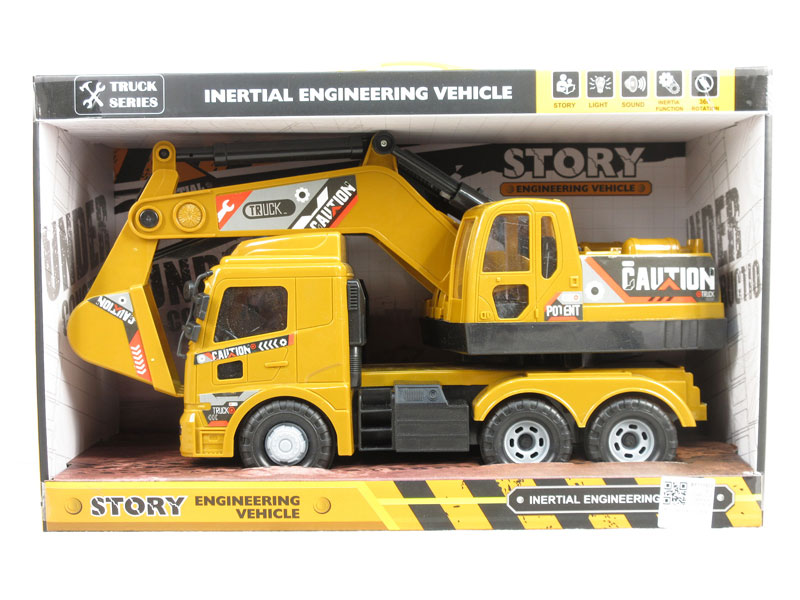 Friction Construction Truck W/L_S toys