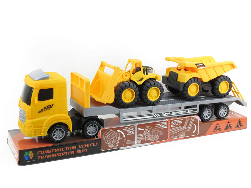 Friction Truck Tow Free Wheel Construction Truck toys