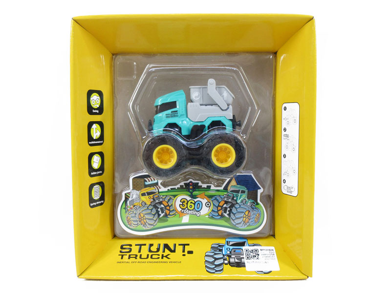 Friction Stunt Sanitation Truck toys