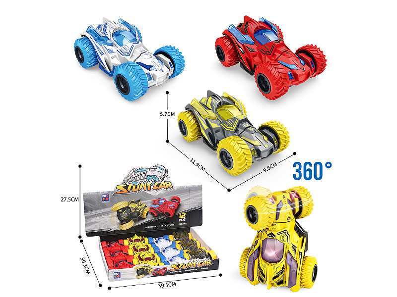 Friction  Stunt Car(12in1) toys