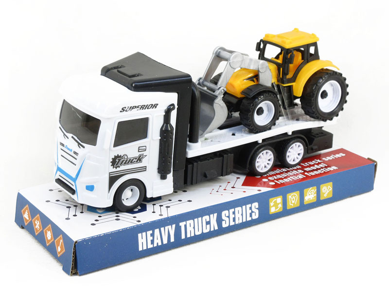 Friction Truck Tow Construction Truck(3C) toys