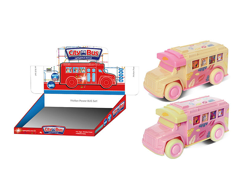 Friction Bus W/L_M(12in1) toys