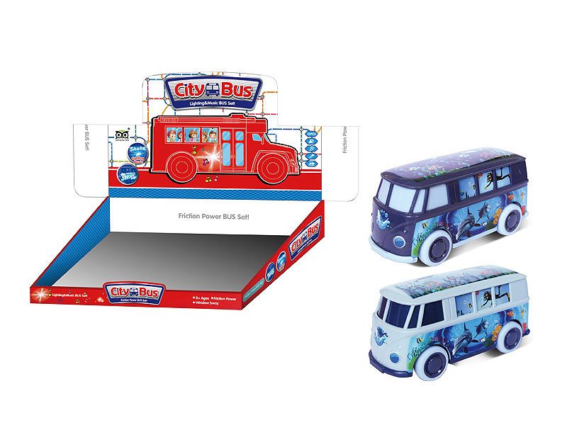 Friction Bus(12in1) toys