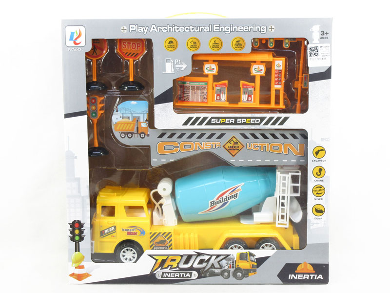 Friction Construction Truck Set toys