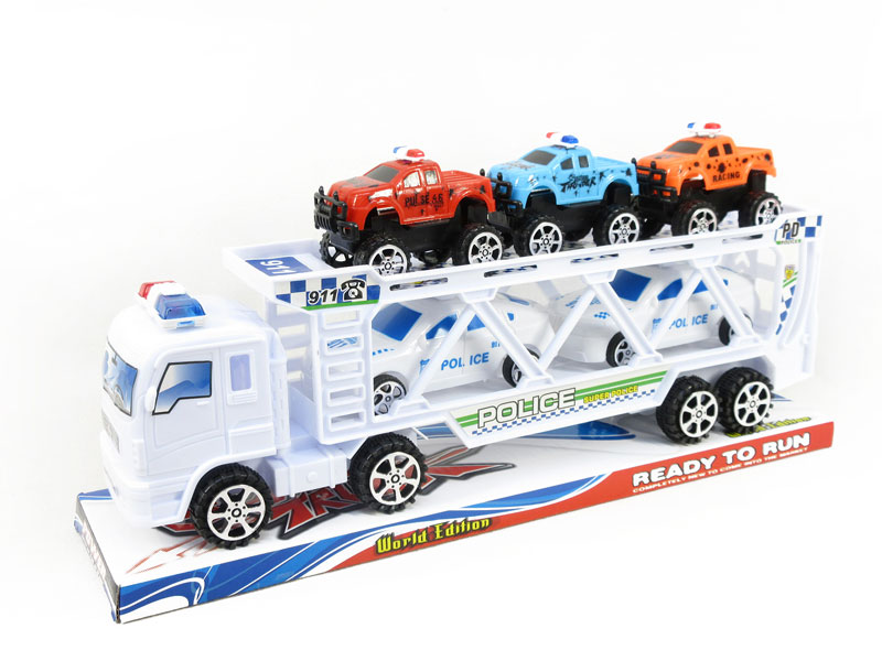 Friction Double Deck Trailer toys