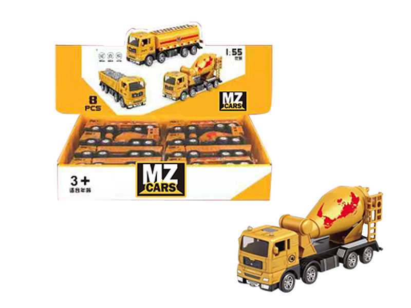 Die Cast Construction Truck Friction(8in1) toys
